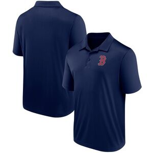 Boston Red Sox MLB Men's Majestic Navy Short Sleeve Polo Golf T-Shirt, Small